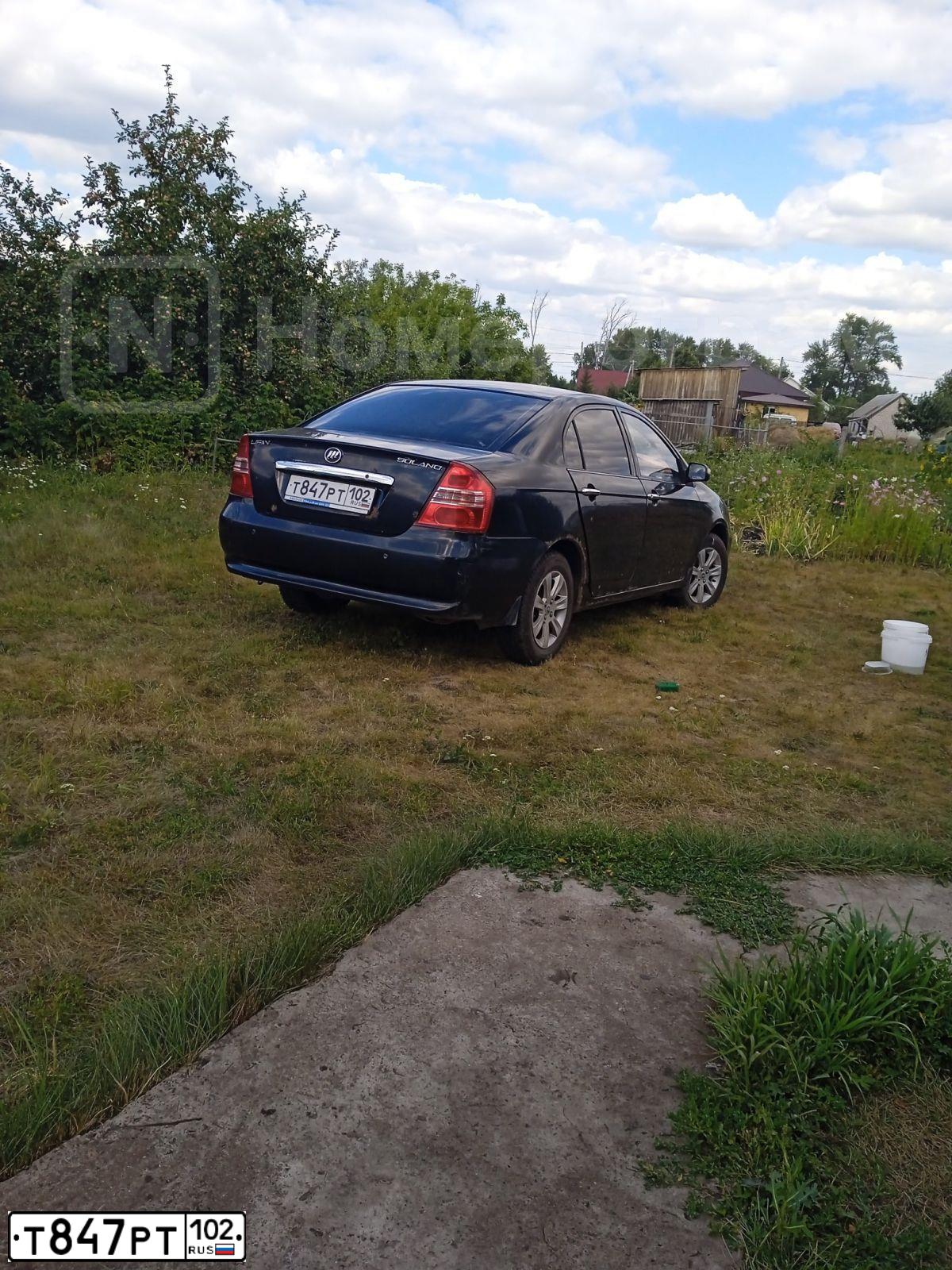 Фото автомобиля LIFAN SOLANO, 2011 — госномер Т847РТ102. Цвет: ЧЕРНЫЙ