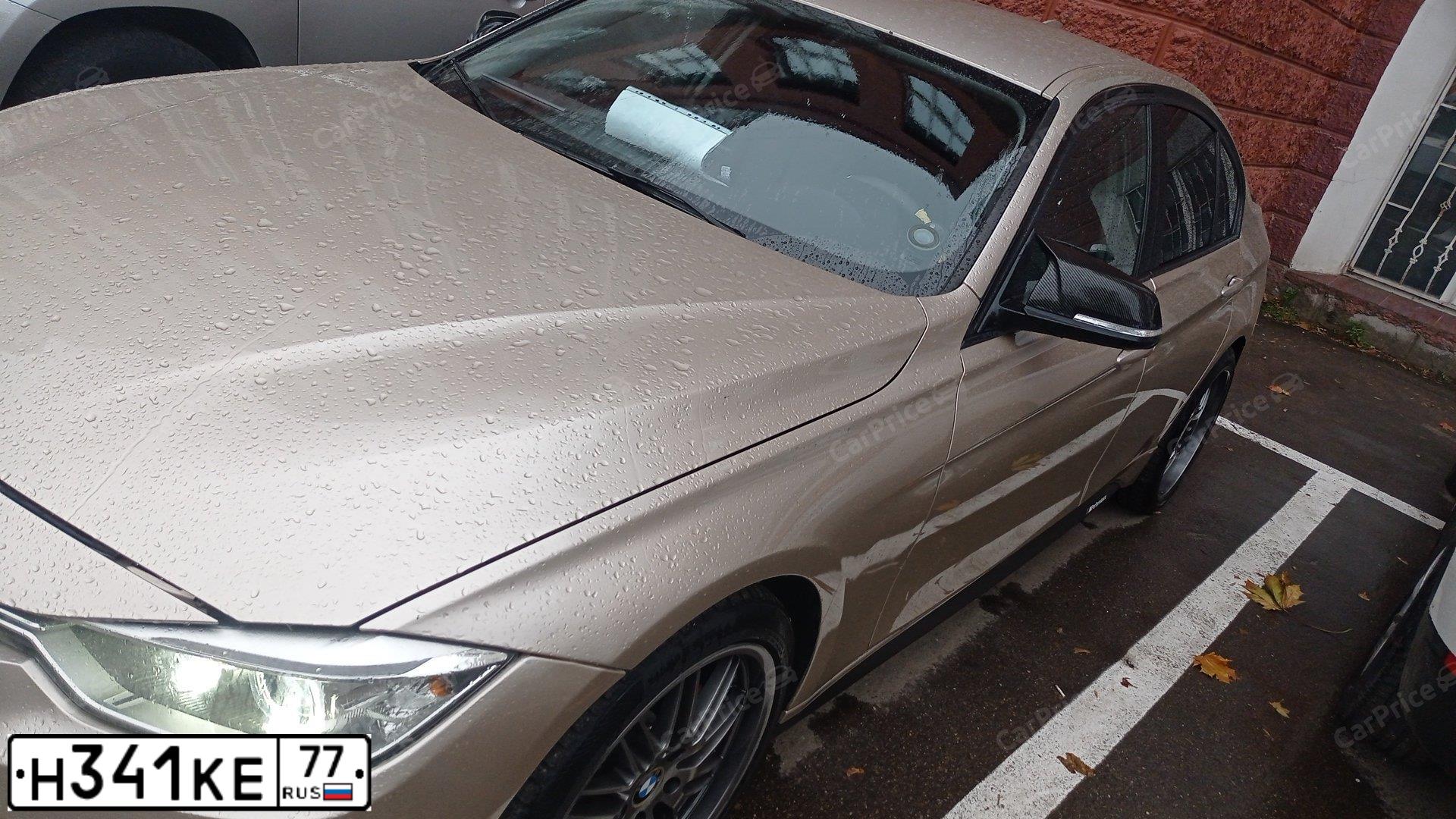 Фото автомобиля BMW SERIE 3, 2013 — госномер М029ТА33. Цвет: БЕЖЕВЫЙ