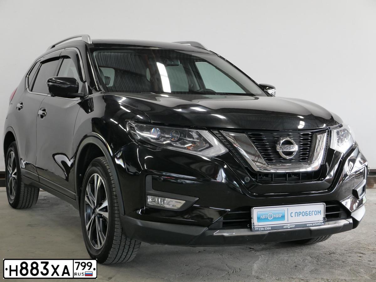 Фото автомобиля NISSAN X-TRAIL, 2020 — госномер Н883ХА799. Цвет: ЧЕРНЫЙ