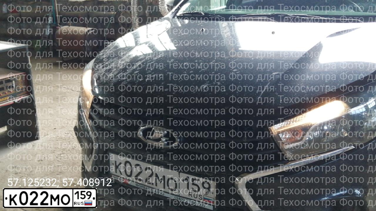 Фото автомобиля LADA VESTA, 2016 — госномер Р679НТ159. Цвет: ЧЕРНЫЙ