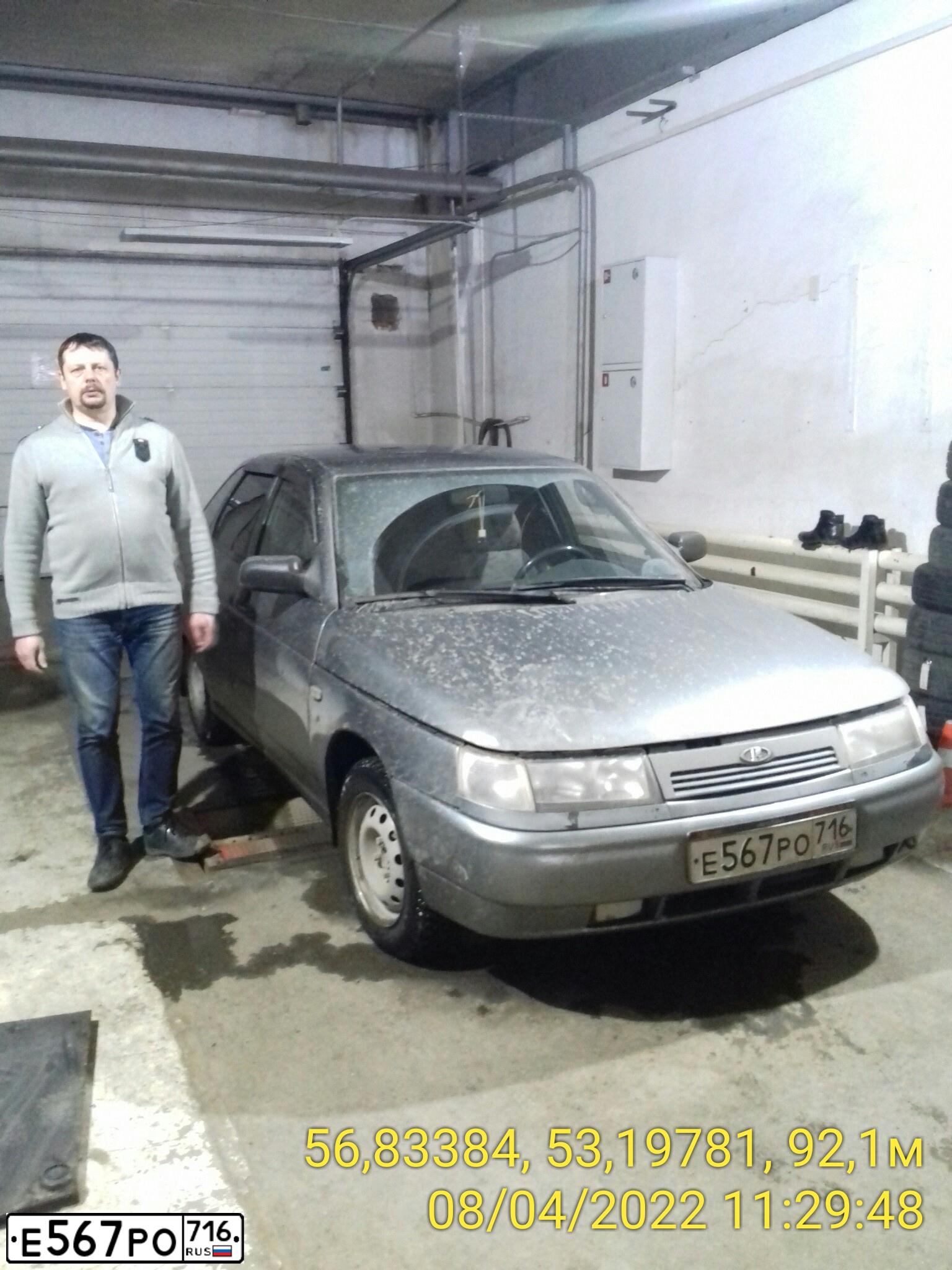 Фото автомобиля LADA 2112 LADA, 2007 — госномер А421НТ18. Цвет: средний серо-зеленый металлик