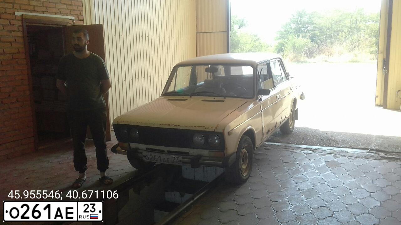 Фото автомобиля LADA 2106, 1996 — госномер О261АЕ23. Цвет: САФАРИ