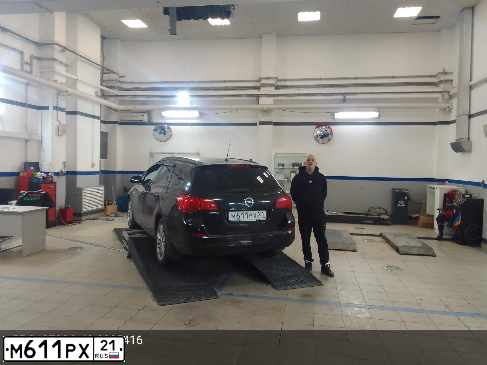 Фото автомобиля OPEL ASTRA, 2011 — госномер С537ВР716. Цвет: ЧЕРНЫЙ