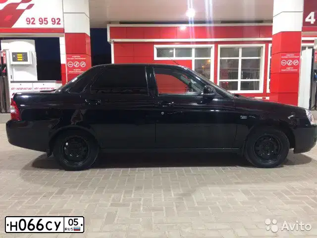 Фото автомобиля LADA PRIORA, 2015 — госномер С767ТМ05. Цвет: Сине-Черный