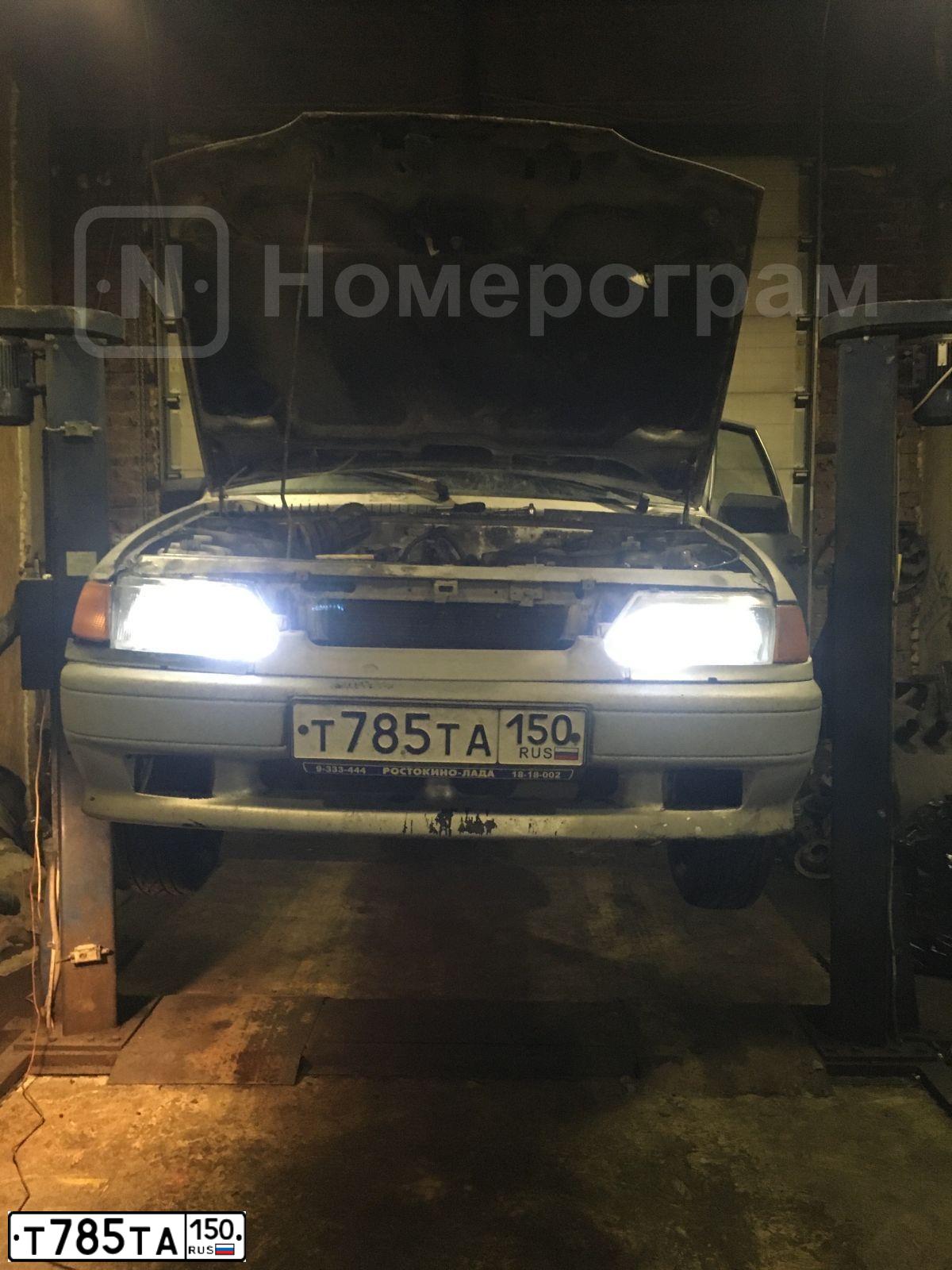 Фото автомобиля LADA 2115 SAMARA, 2004 — госномер Т785ТА150. Цвет: СЕРЫЙ