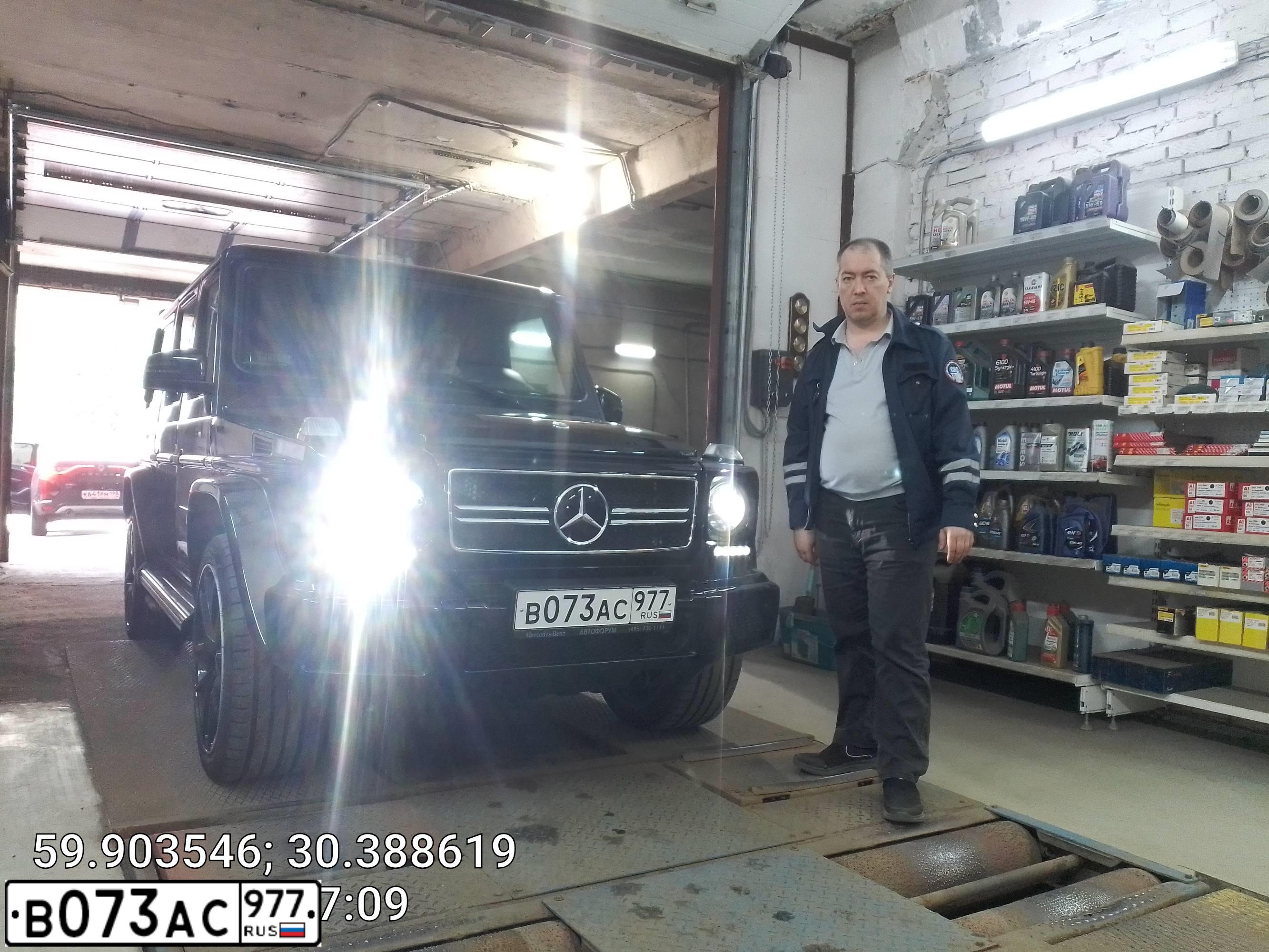 Фото автомобиля MERCEDES G-KLASSE, 2016 — госномер М355ММ197. Цвет: ЧЕРНЫЙ