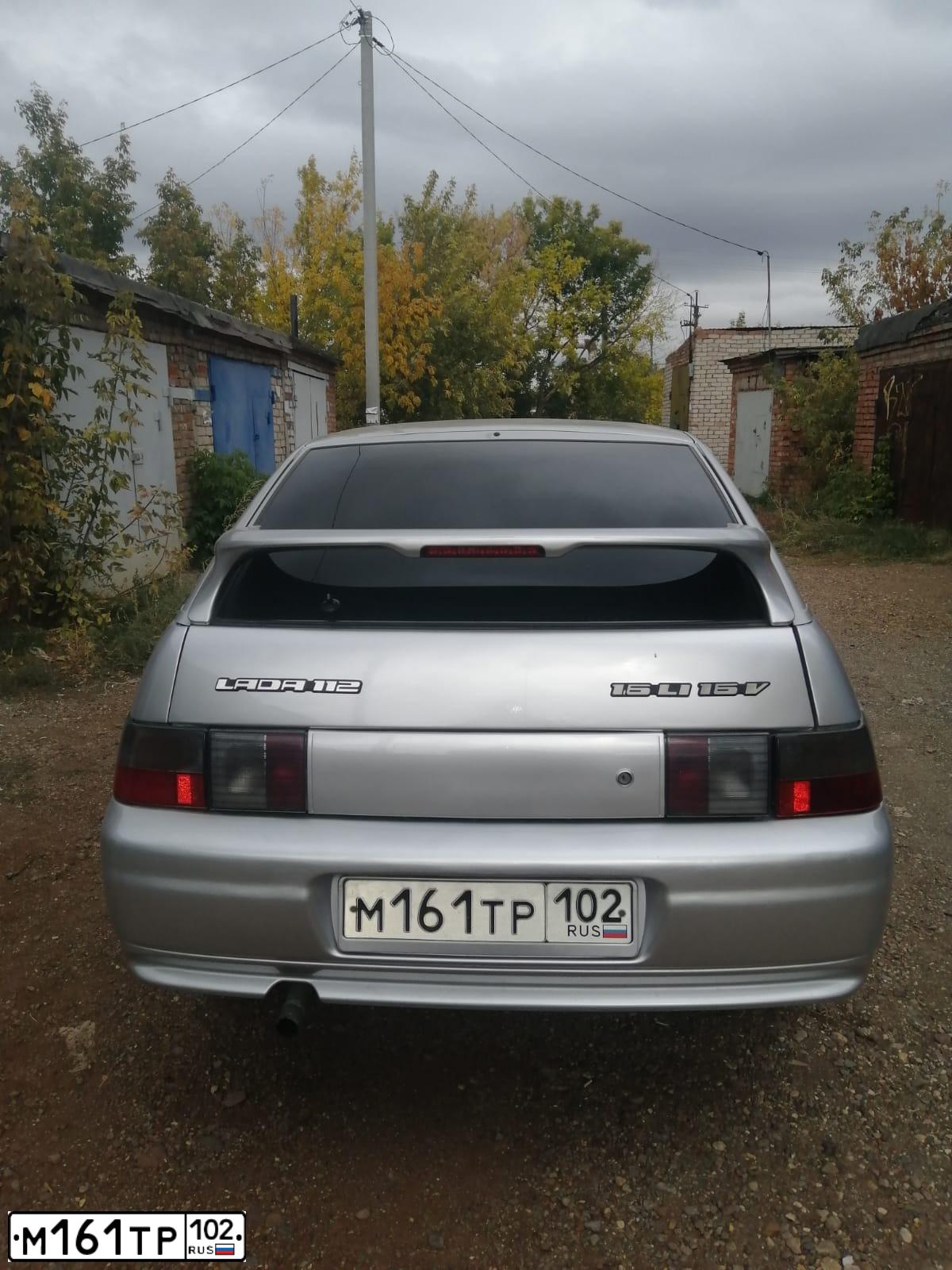 Фото автомобиля LADA 2112, 2006 — госномер К258УС102. Цвет: Светло-Серебристый металлик