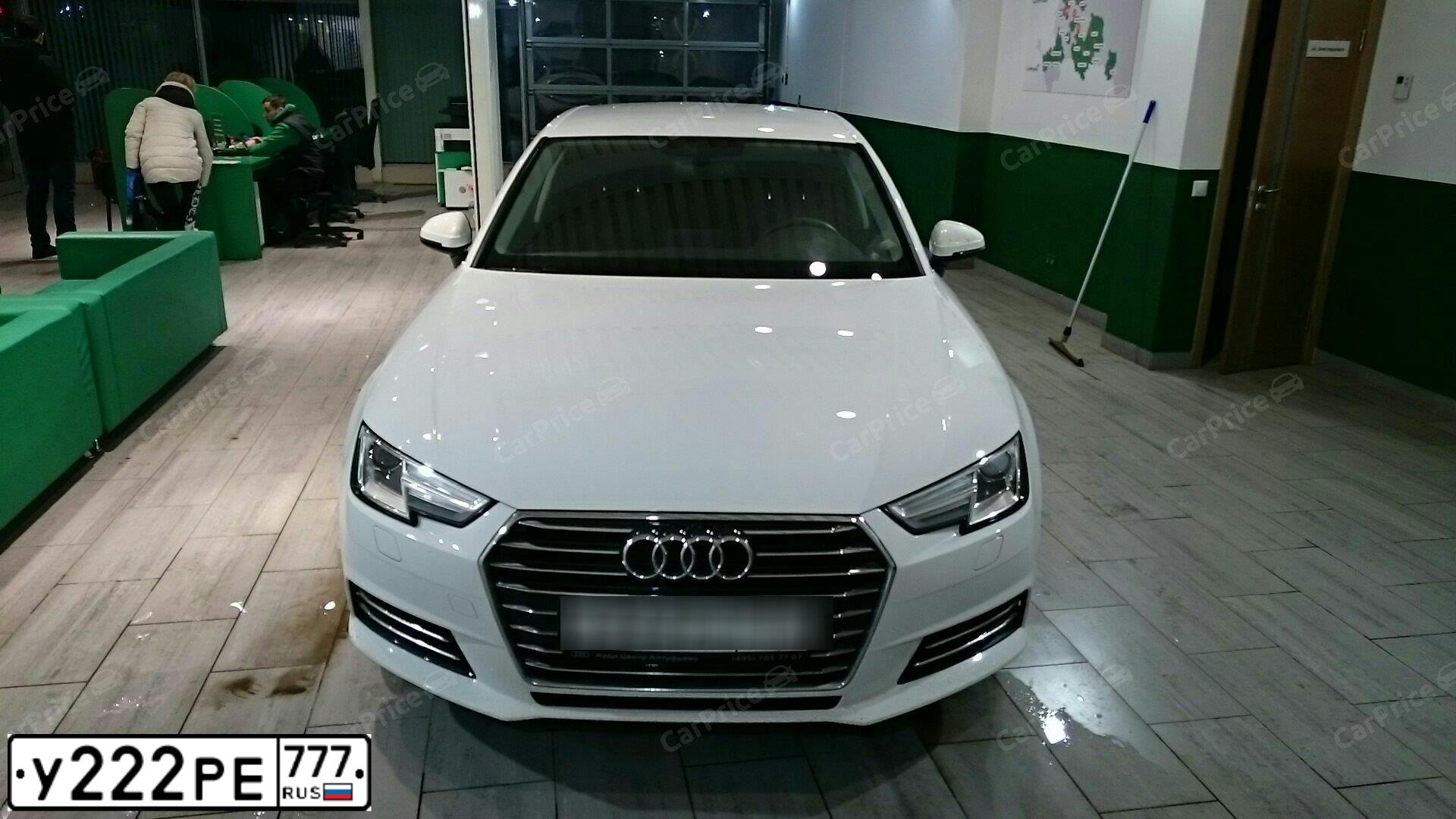 Фото автомобиля AUDI A4, 2016 — госномер У089ВТ180. Цвет: Белый