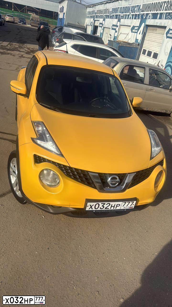 Фото автомобиля NISSAN JUKE, 2014 — госномер М450ВР550. Цвет: ЖЕЛТЫЙ