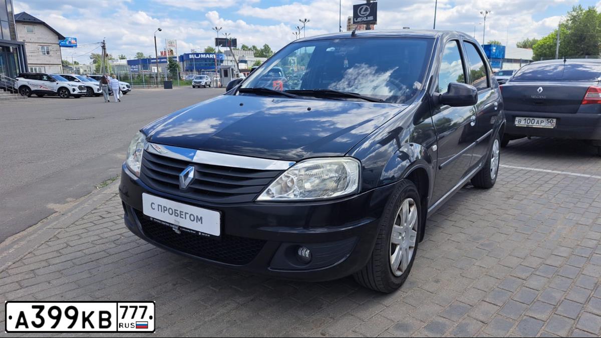 Фото автомобиля RENAULT LOGAN, 2013 — госномер Х880ВМ71. Цвет: ЧЕРНЫЙ