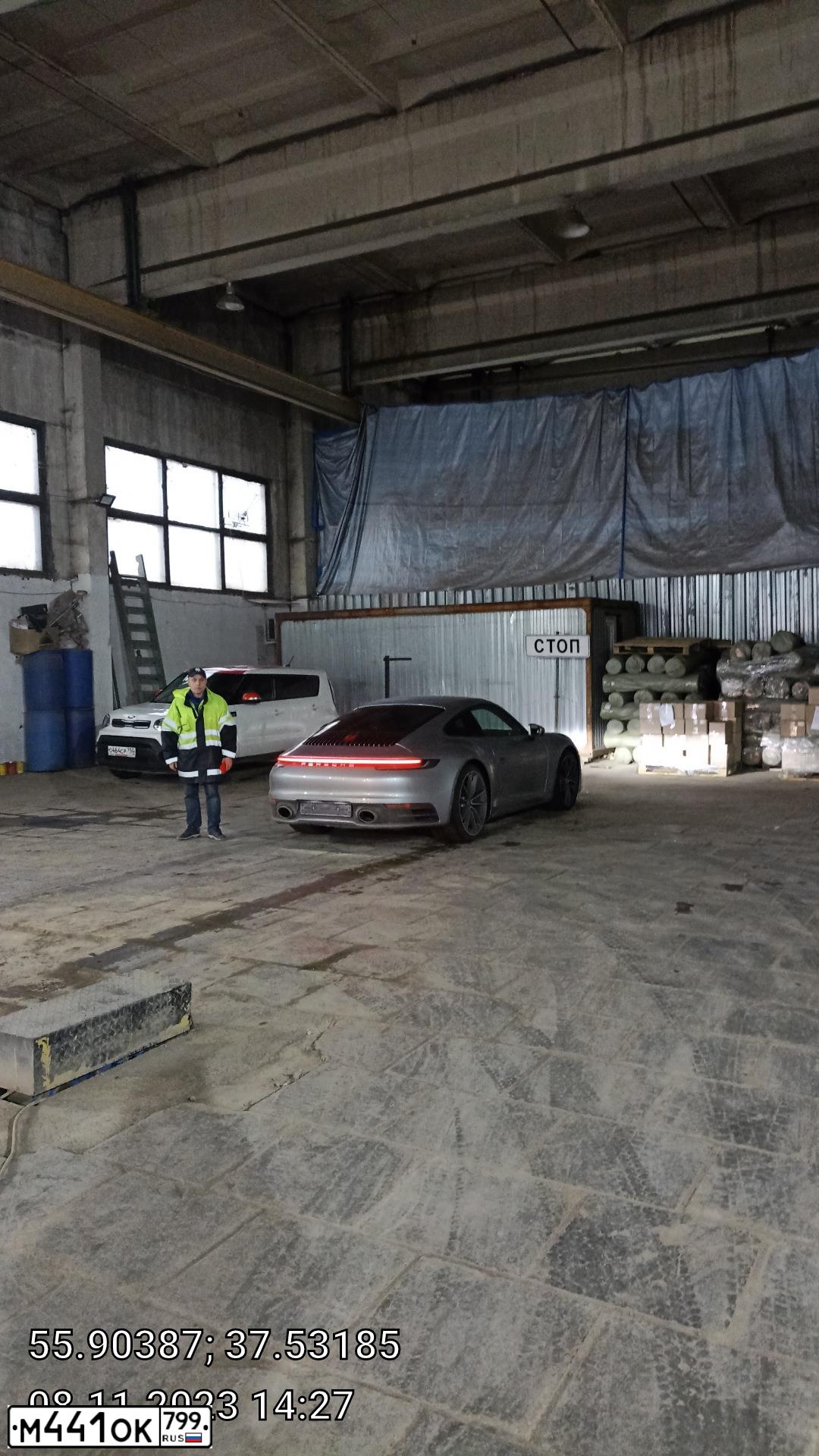 Фото автомобиля ПОРШЕ 911 CARRERA 4S, 2019 — госномер Х252ОО797. Цвет: Серебристый