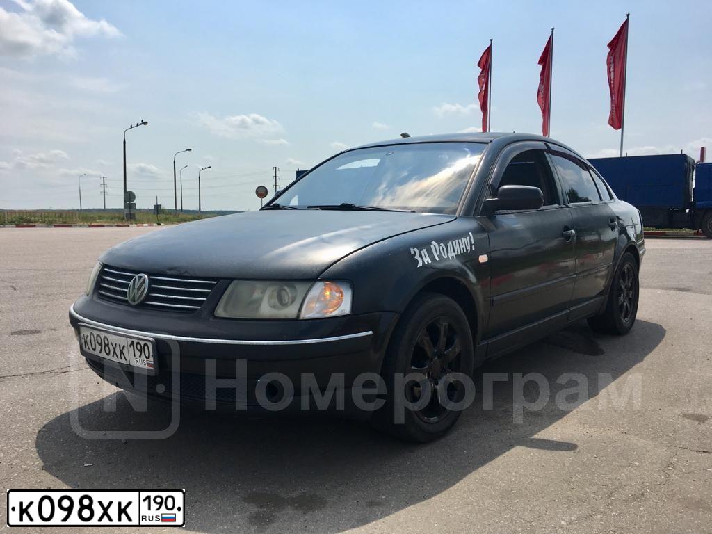 Фото автомобиля VOLKSWAGEN PASSAT, 2000 — госномер О265МР45. Цвет: ЧЕРНЫЙ