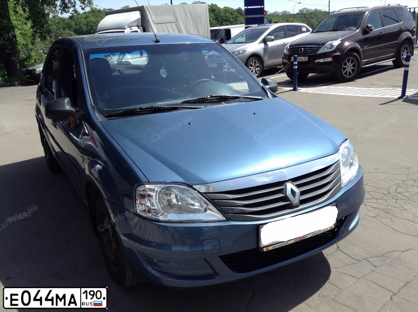 Фото автомобиля RENAULT LOGAN, 2010 — госномер А390ВВ181. Цвет: синий