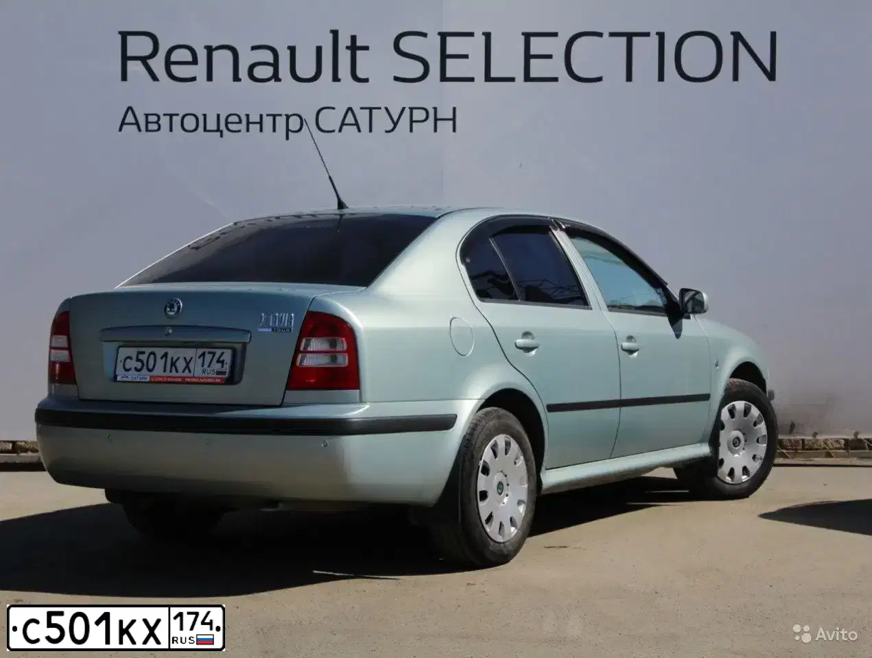 Фото автомобиля SKODA OCTAVIA, 2009 — госномер С501КХ174. Цвет: СВЕТЛО-СЕРО-ЗЕЛЕНЫЙ