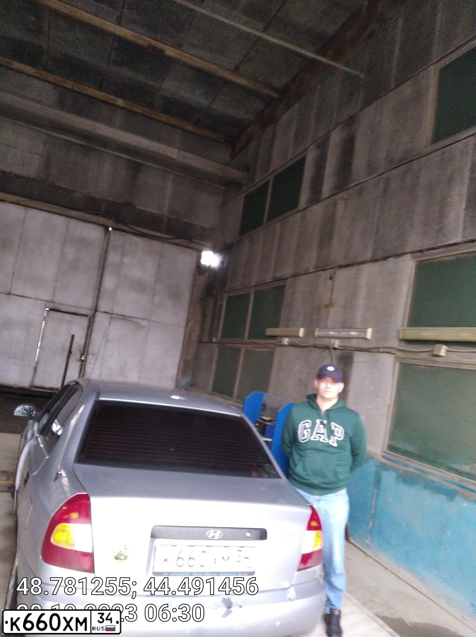 Фото автомобиля TAGAZ ACCENT, 2007 — госномер К660ХМ34. Цвет: СЕРЕБРИСТЫЙ