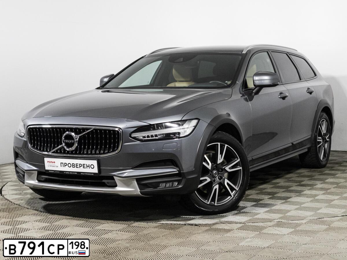 Фото автомобиля VOLVO V90, 2019 — госномер В791СР198. Цвет: СТАЛЬНОЙ