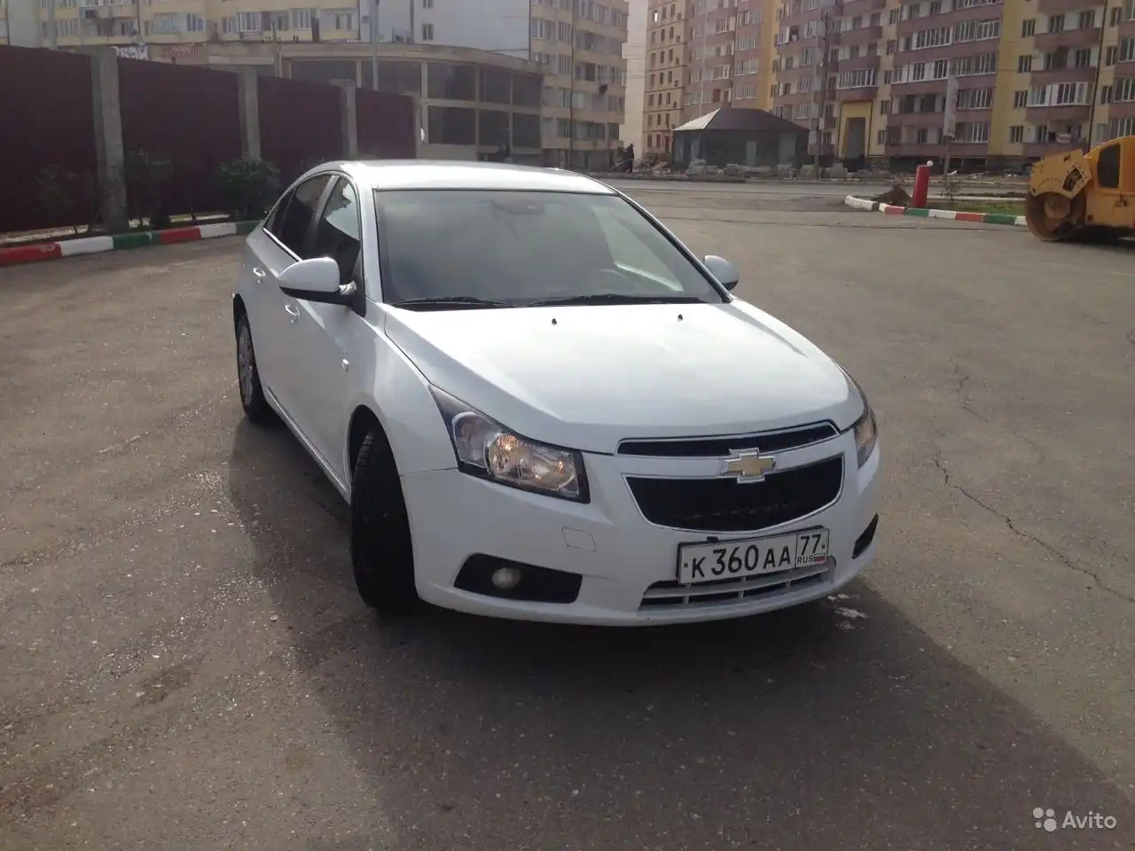 Фото автомобиля CHEVROLET CRUZE, 2012 — госномер В587СУ95. Цвет: Белый