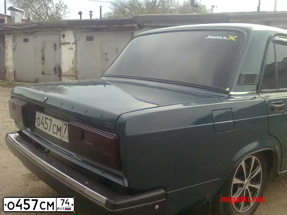 Фото автомобиля LADA 2107, 1997 — госномер О457СМ74. Цвет: СИНЕ-ЗЕЛЕНЫЙ