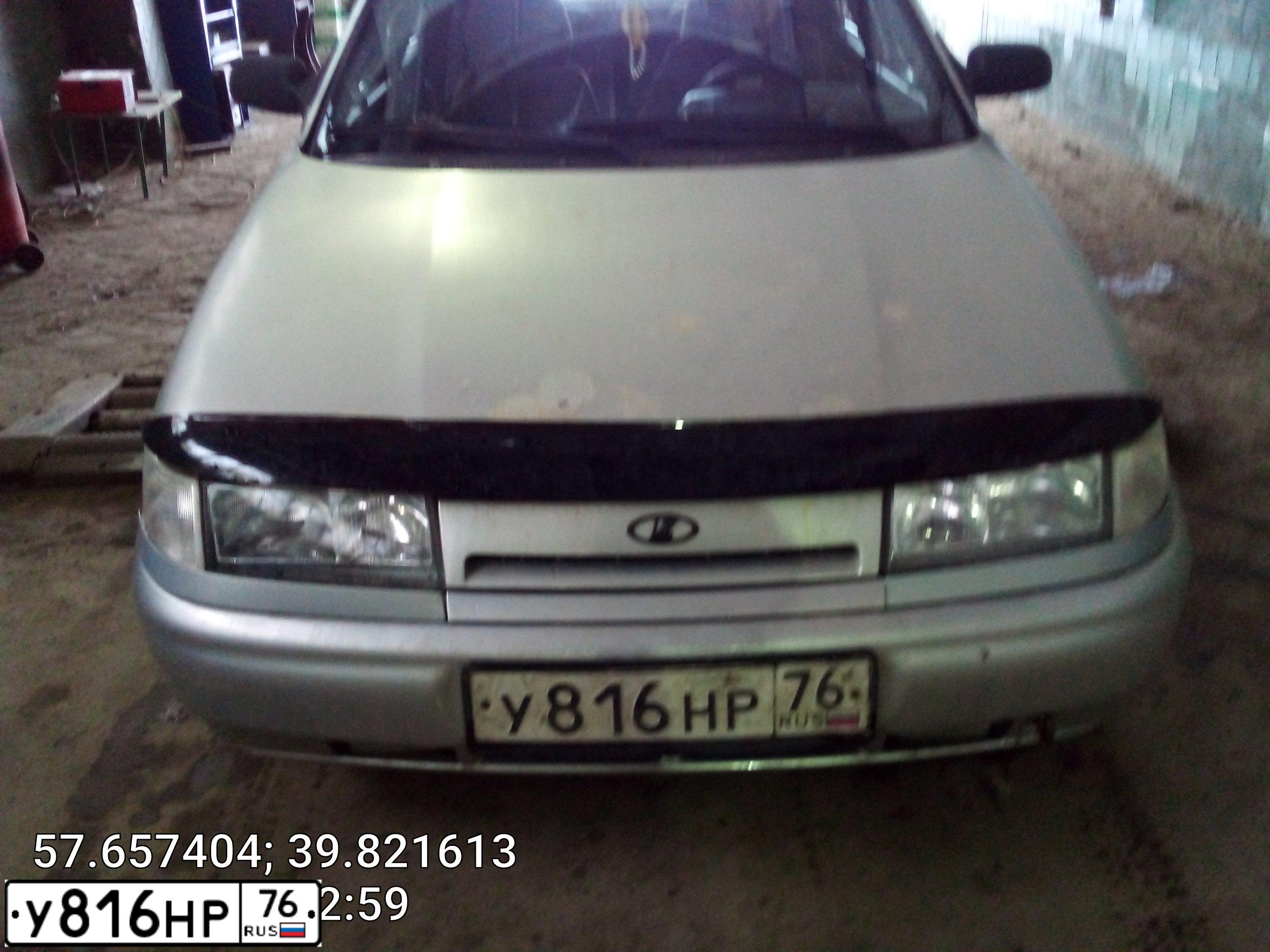 Фото автомобиля LADA 2110, 2005 — госномер У816НР76. Цвет: Серый