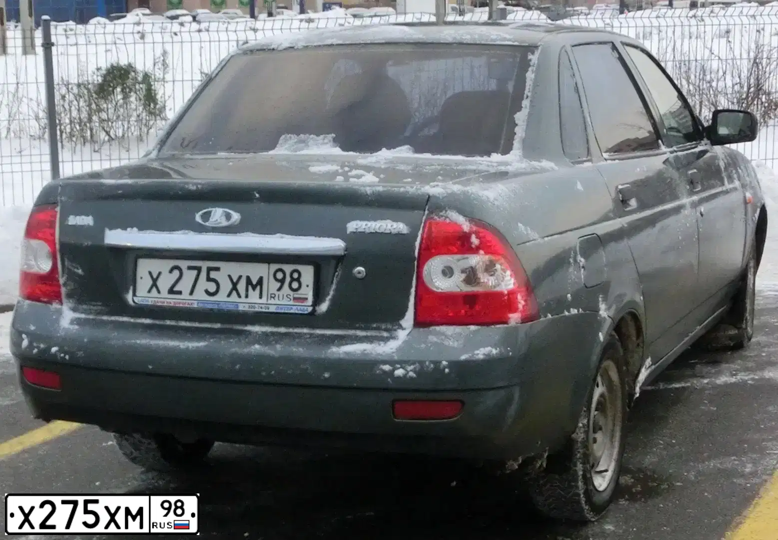 Фото автомобиля LADA PRIORA, 2009 — госномер У136МЕ44. Цвет: СЕРО-СИНЕ-ЗЕЛЕНЫЙ