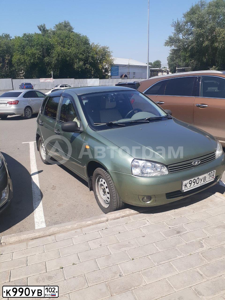 Фото автомобиля LADA 1119 KALINA, 2009 — госномер К990УВ102. Цвет: СВЕТЛО-ЗЕЛЕНЫЙ