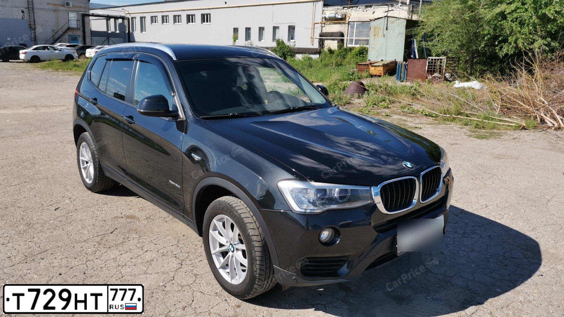 Фото автомобиля BMW X3, 2015 — госномер М858АТ198. Цвет: ЧЕРНЫЙ