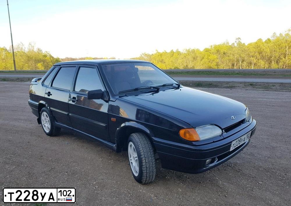 Фото автомобиля LADA 2115 SAMARA, 2011 — госномер Т228УА102. Цвет: Сине-Черный