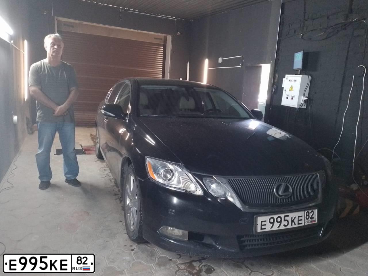 Фото автомобиля LEXUS GS, 2008 — госномер А151ОВ122. Цвет: ЧЕРНЫЙ