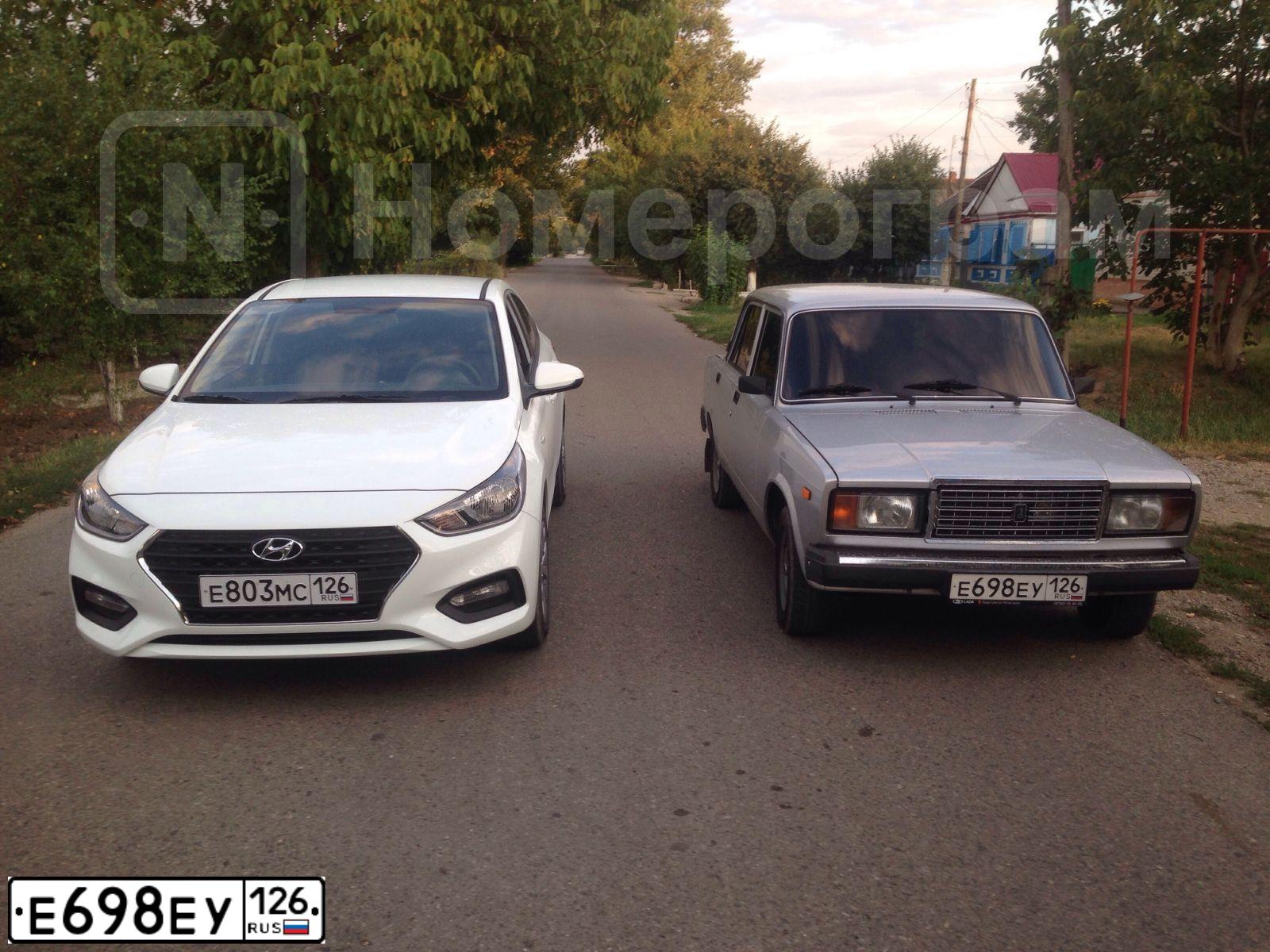 Фото автомобиля LADA 2107, 2011 — госномер Е698ЕУ126. Цвет: СВЕТЛО СЕРЕБРИСТЫЙ МЕТАЛЛ