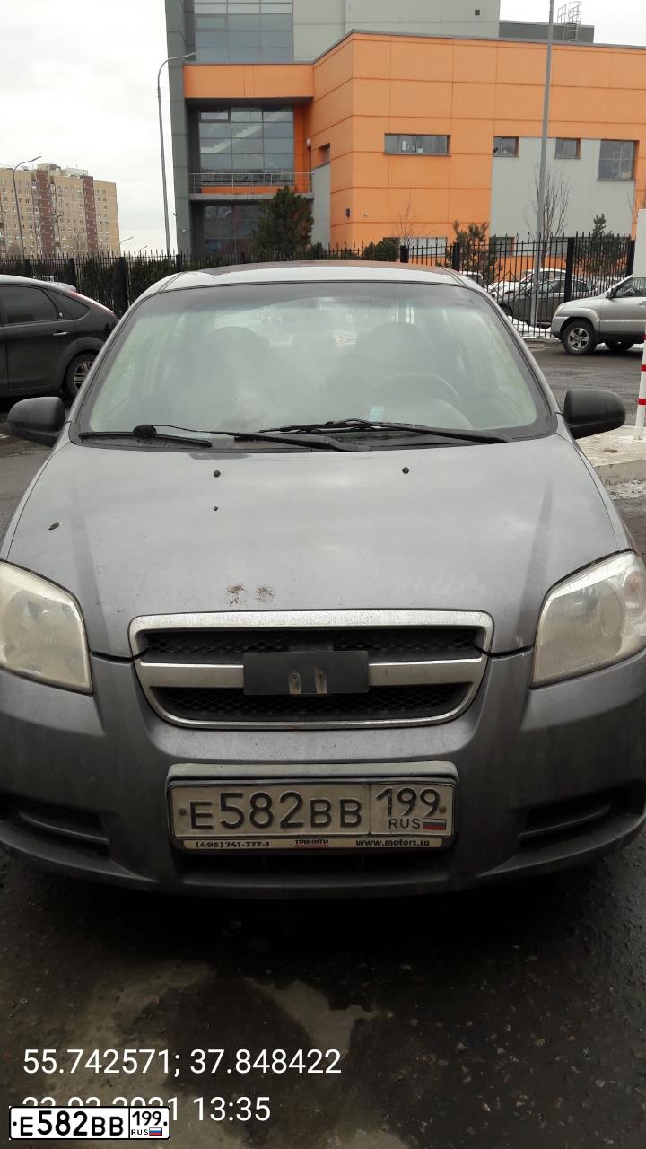 Фото автомобиля CHEVROLET AVEO, 2007 — госномер Х288КР37. Цвет: СЕРЫЙ