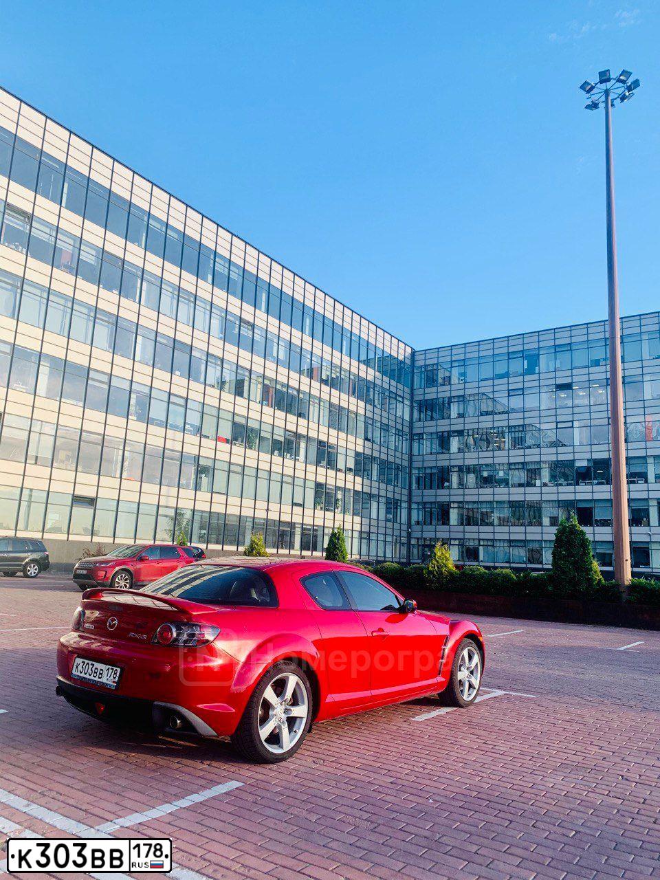 Фото автомобиля MAZDA RX-8, 2003 — госномер К303ВВ178. Цвет: КРАСНЫЙ