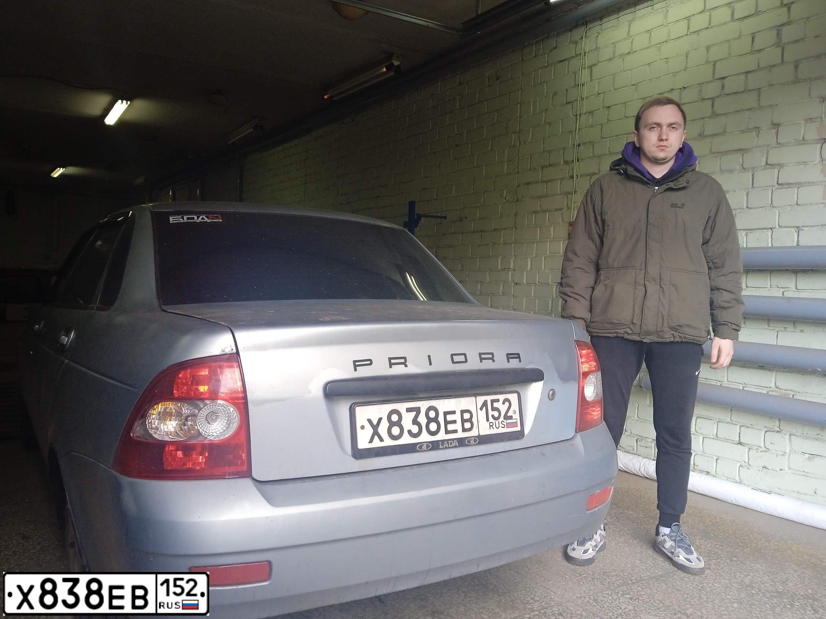 Фото автомобиля LADA PRIORA, 2007 — госномер Р605УО159