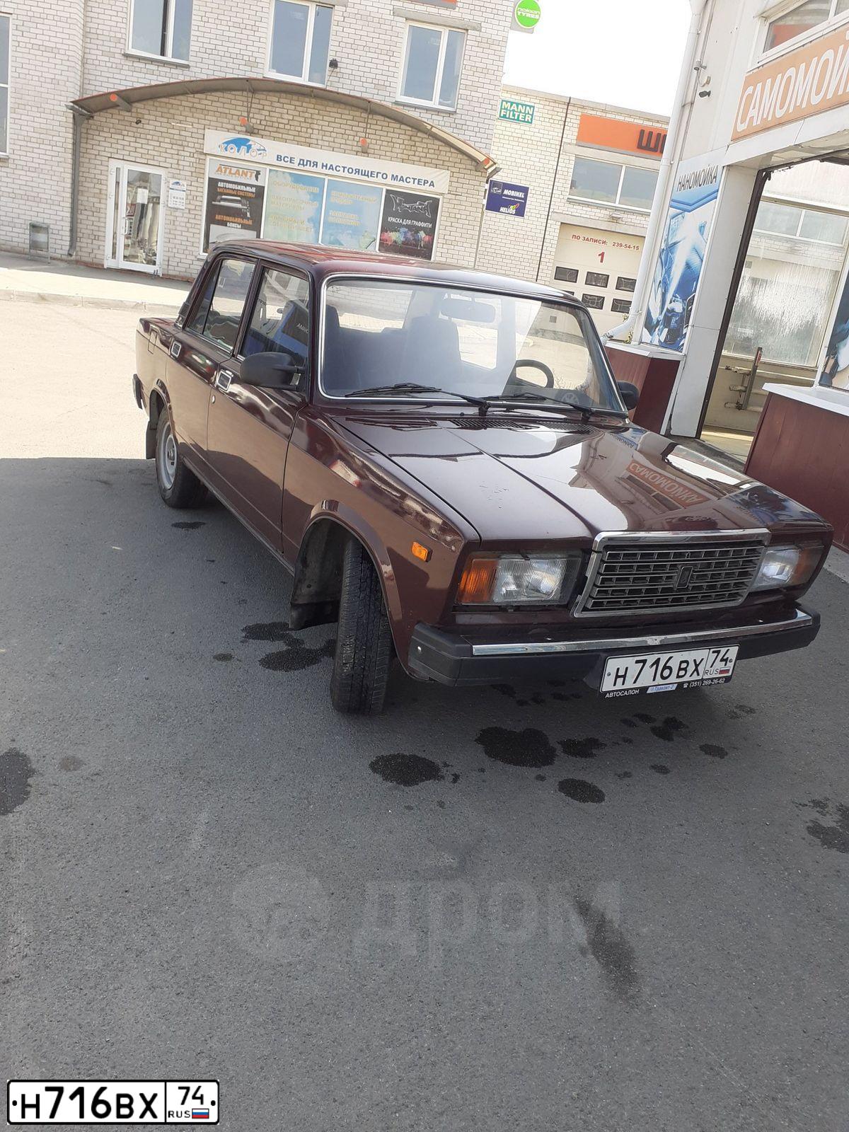 Фото автомобиля LADA 2107, 2007 — госномер Р644ТК186. Цвет: ТЕМНО-ВИШНЕВЫЙ