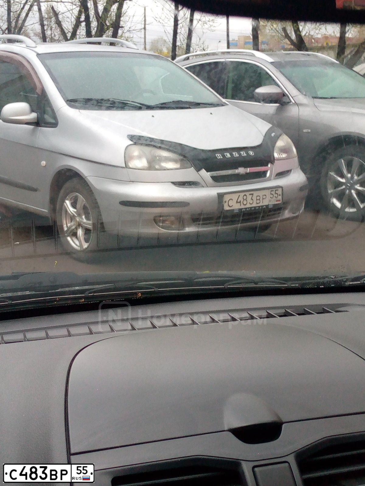 Фото автомобиля CHEVROLET REZZO, 2007 — госномер С483ВР55. Цвет: СЕРЕБРИСТЫЙ