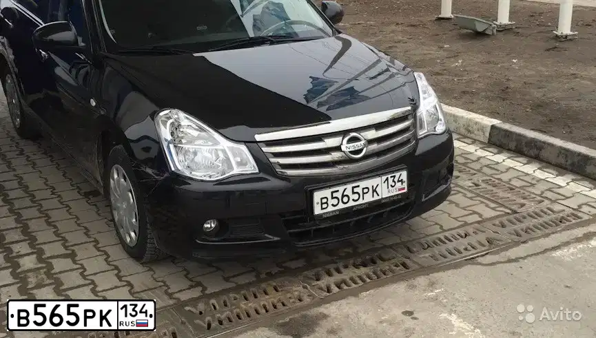 Фото автомобиля NISSAN ALMERA /AVTOVAZ/, 2015 — госномер В565РК134. Цвет: ЧЕРНЫЙ