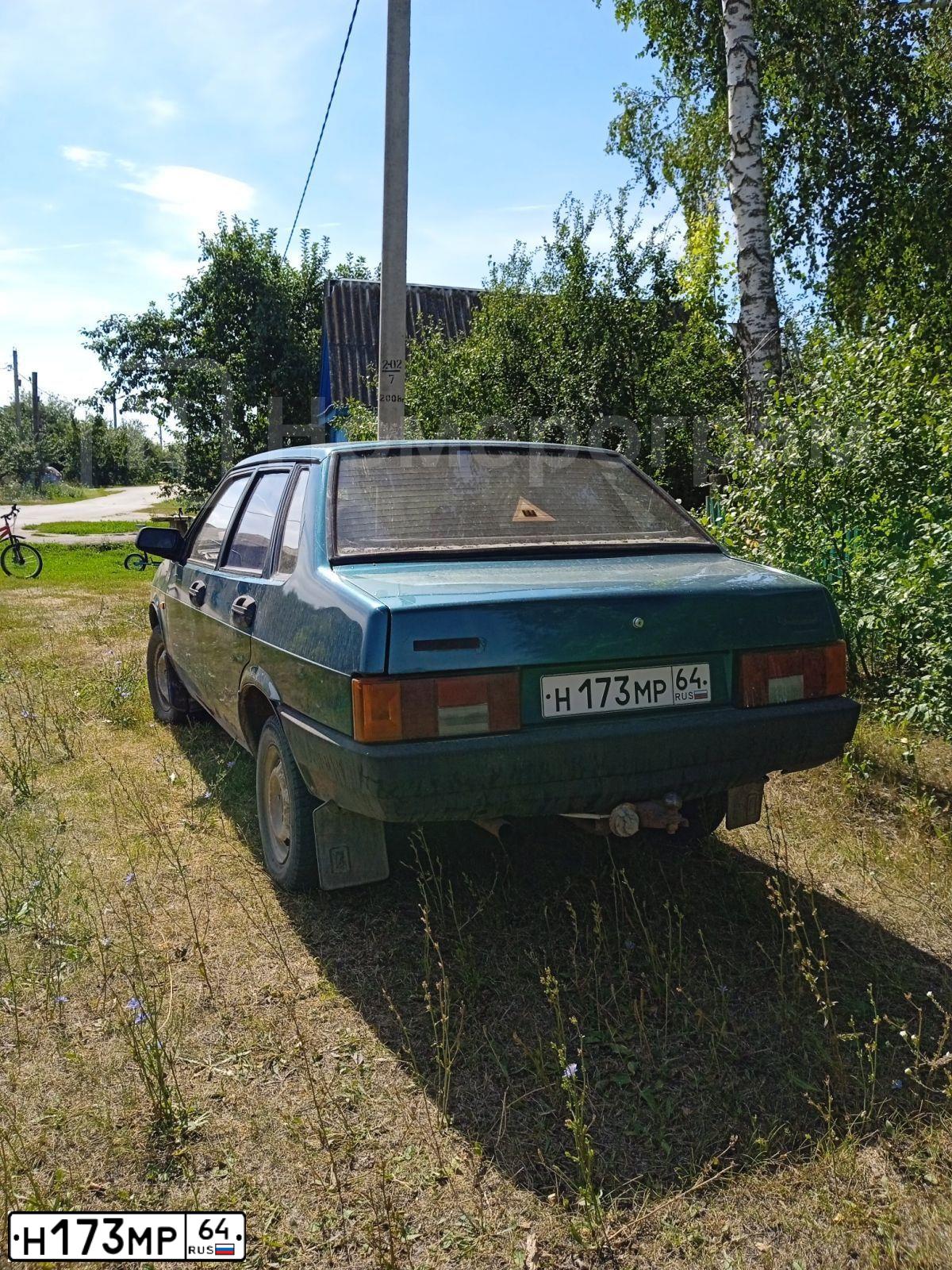 Фото автомобиля LADA 2109 SAMARA, 1996 — госномер Н173МР64. Цвет: ЗЕЛЕНЫЙ