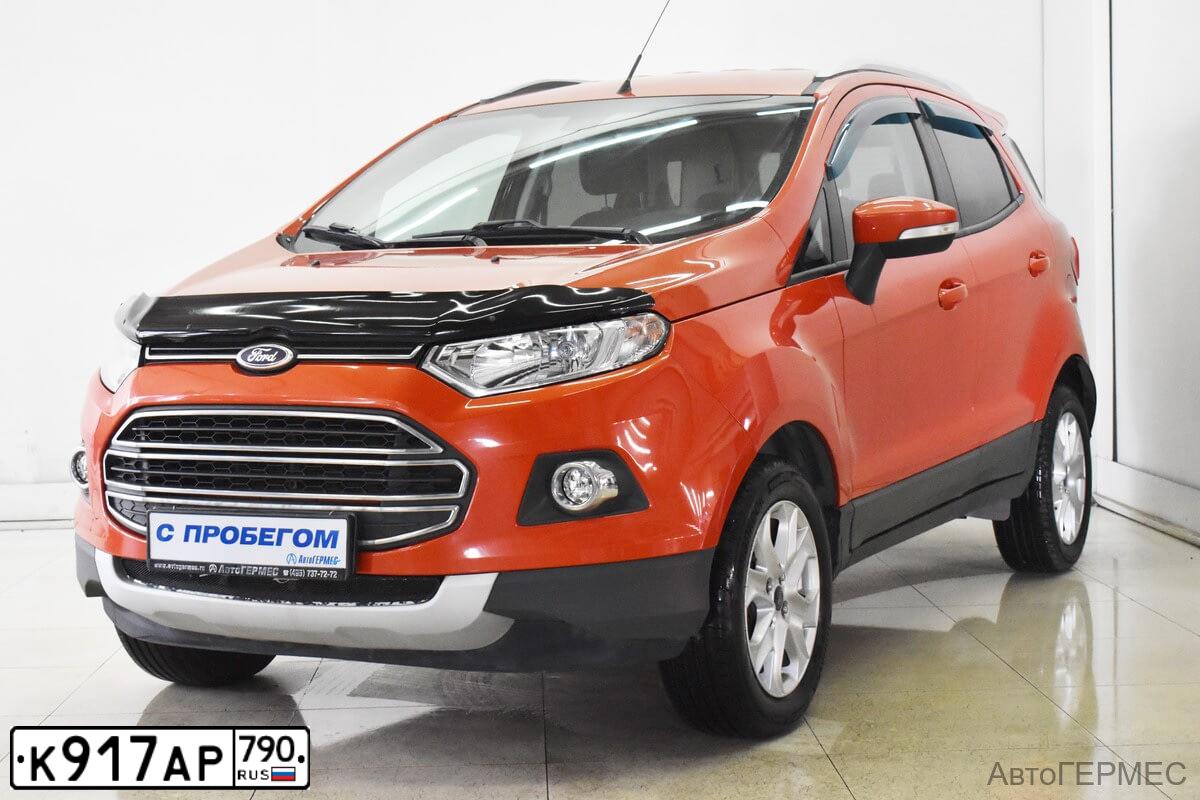 Фото автомобиля FORD ECOSPORT, 2016 — госномер К917АР790. Цвет: ОРАНЖЕВО-КРАСНЫЙ