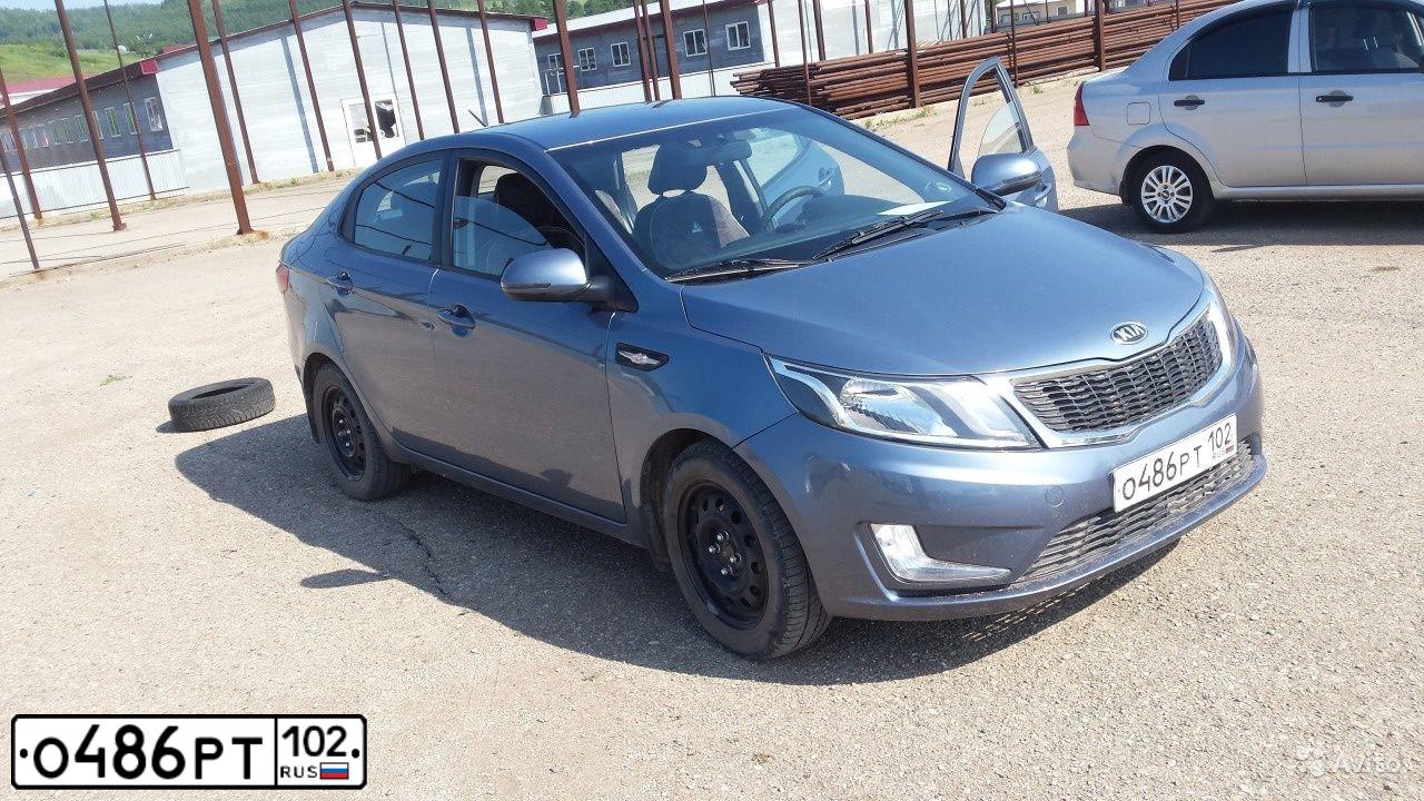 Фото автомобиля KIA RIO, 2013 — госномер В409ВС763. Цвет: ГОЛУБОЙ