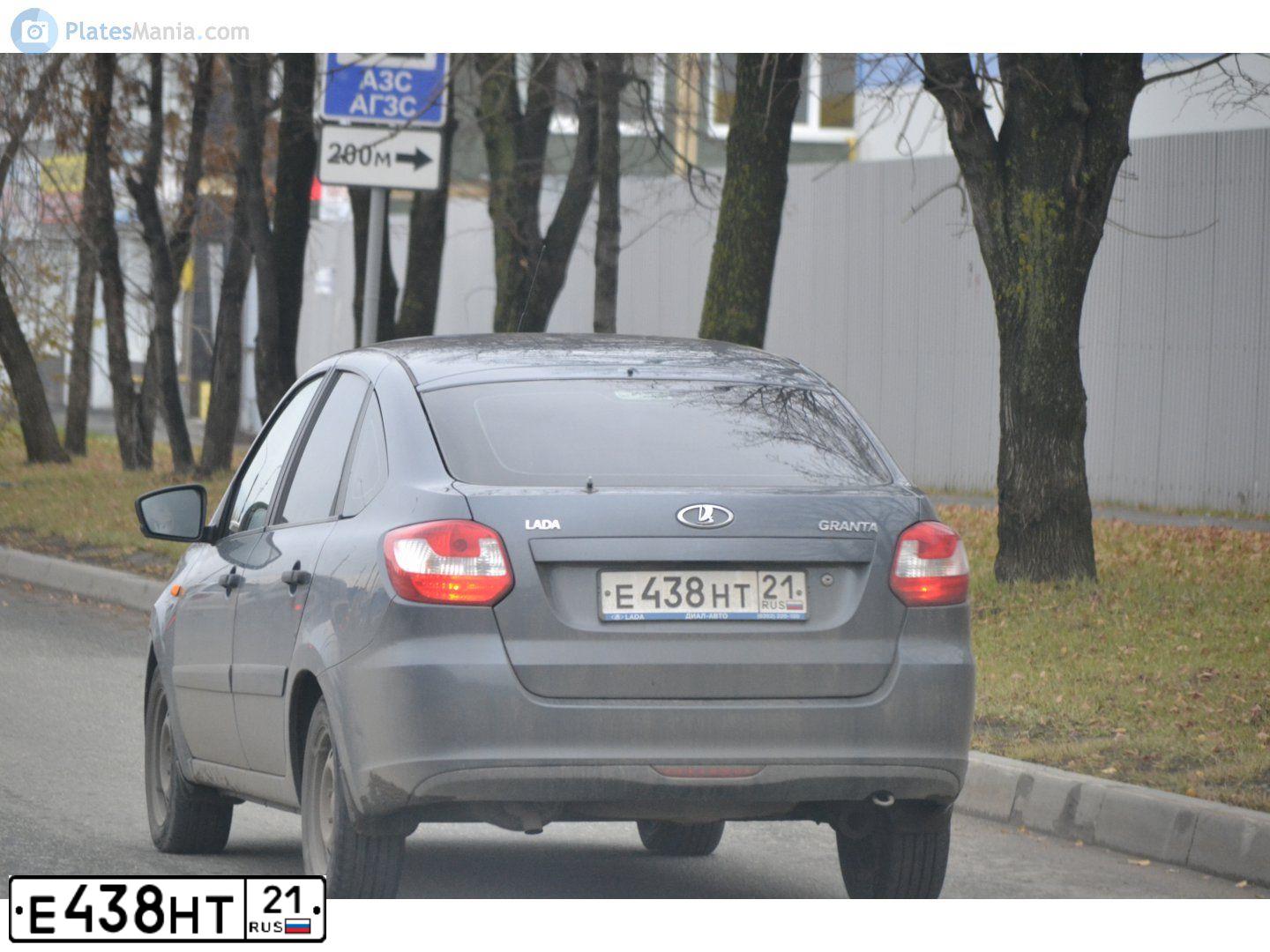 Фото автомобиля LADA 2191 GRANTA, 2015 — госномер К088УР21. Цвет: серебристо-темно-серый
