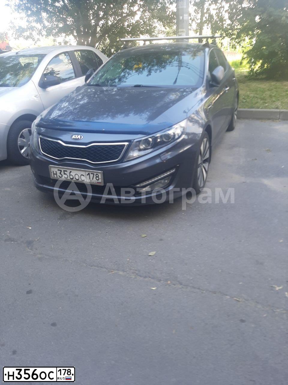 Фото автомобиля KIA OPTIMA, 2013 — госномер А443УМ69. Цвет: СЕРЫЙ