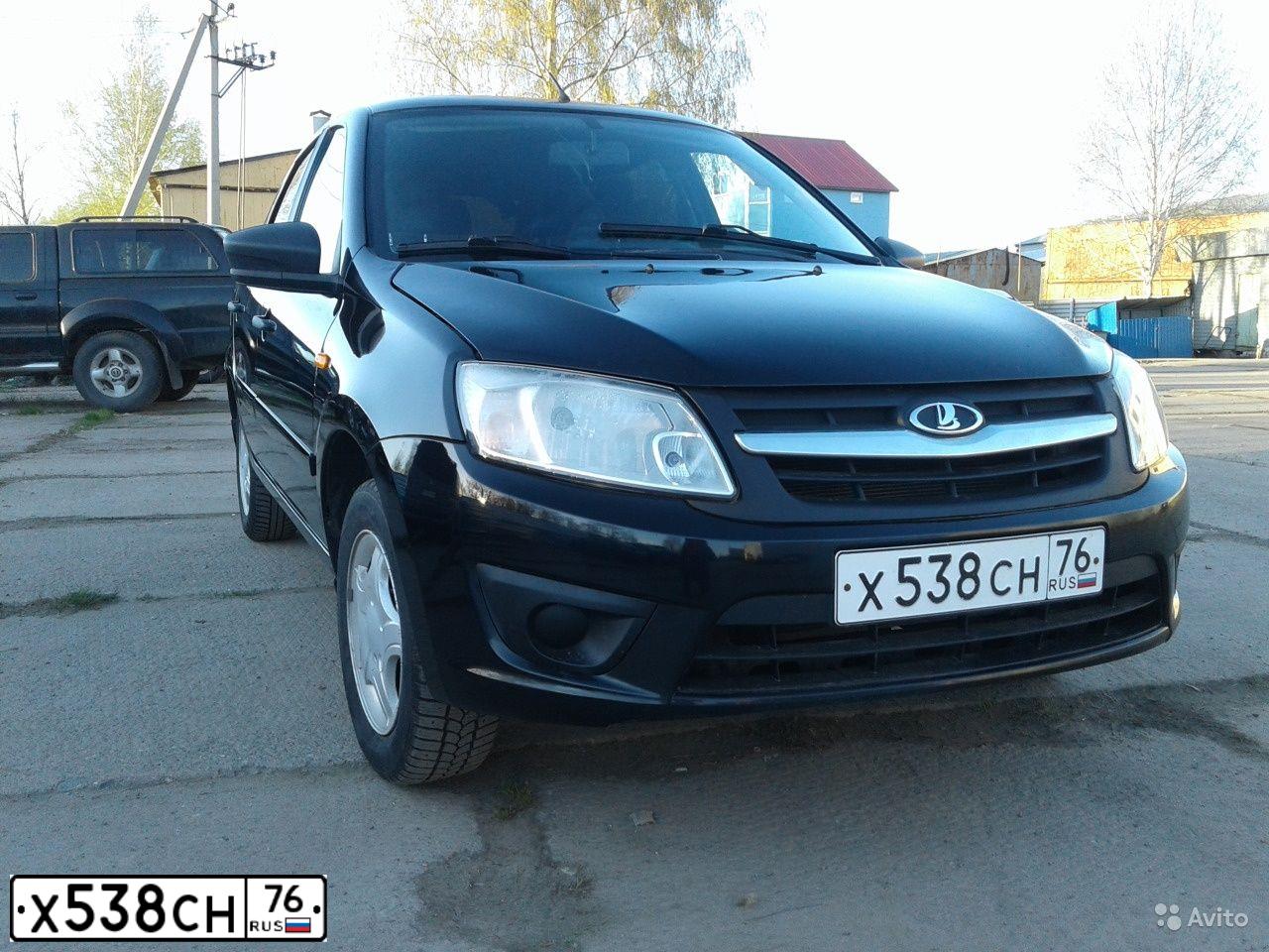 Фото автомобиля LADA 2191 GRANTA, 2014 — госномер Х538СН76. Цвет: ЧЕРНЫЙ