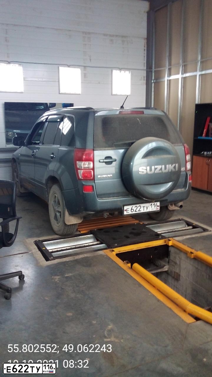 Фото автомобиля SUZUKI /GRAND/ VITARA, 2007 — госномер Е622ТУ116. Цвет: СЕРЫЙ