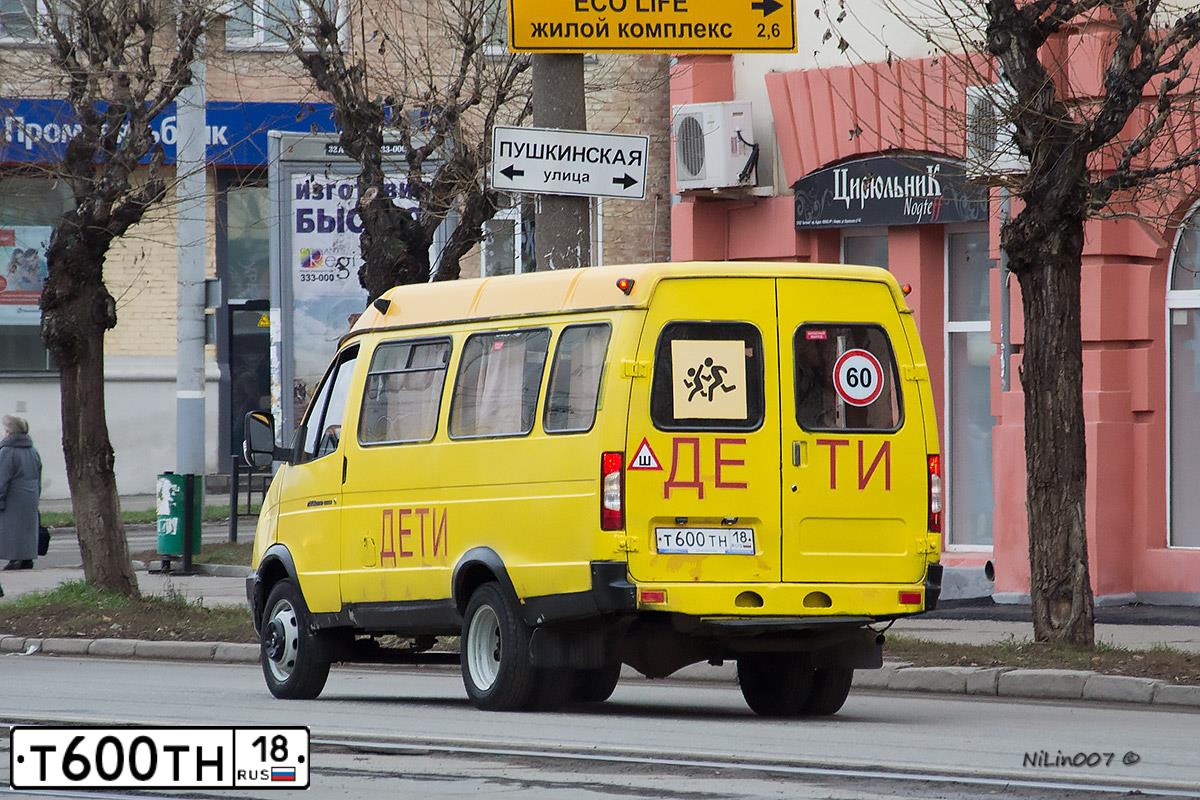 Фото автомобиля GAZ 3221 EL, 2010 — госномер Т600ТН18. Цвет: ЖЕЛТЫЙ