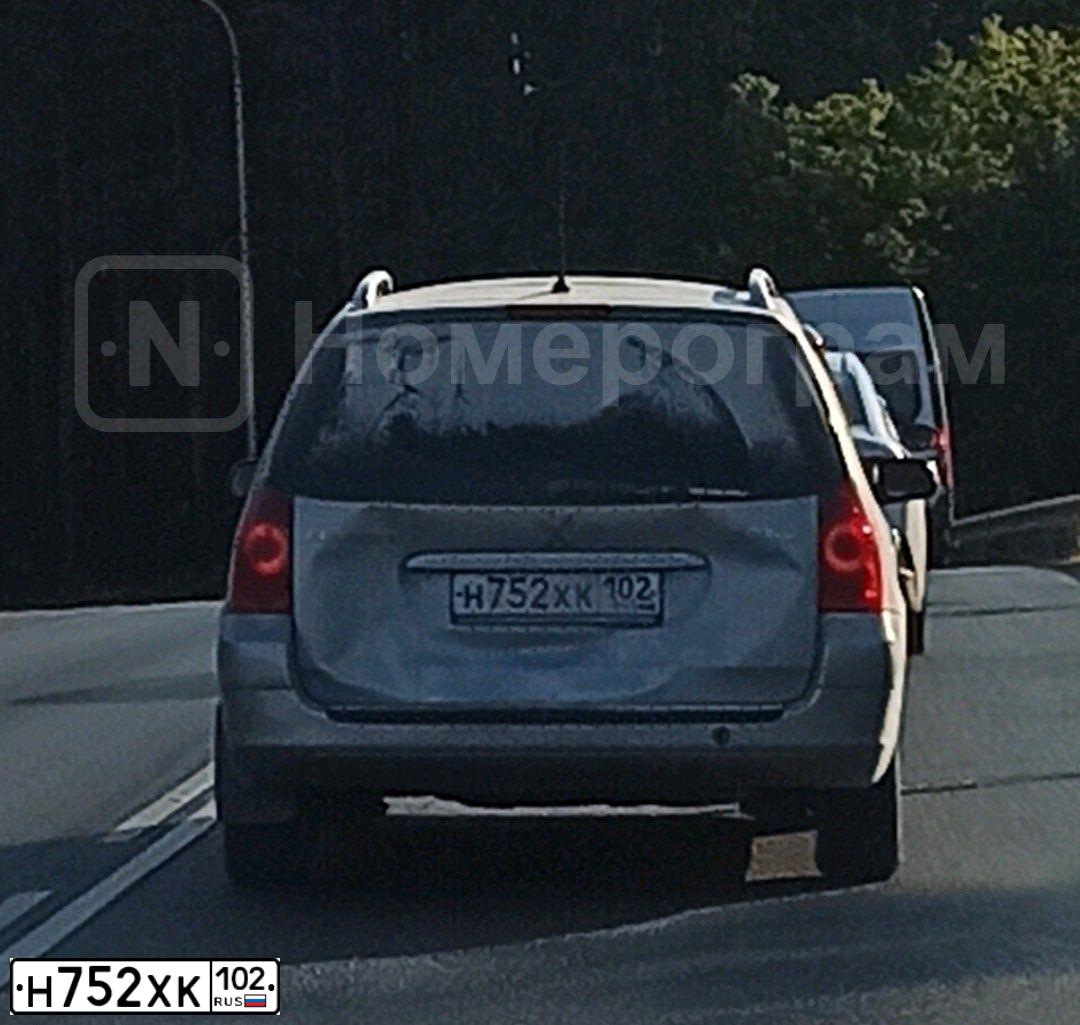 Фото автомобиля PEUGEOT 307, 2006 — госномер Н752ХК102. Цвет: СЕРЫЙ