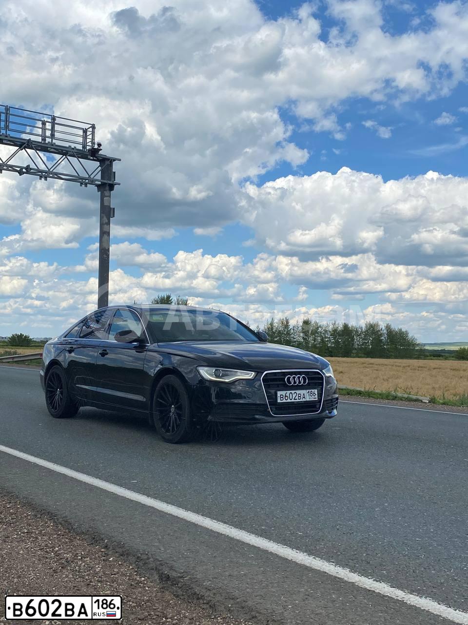 Фото автомобиля AUDI A6, 2013 — госномер В602ВА186. Цвет: ЧЕРНЫЙ