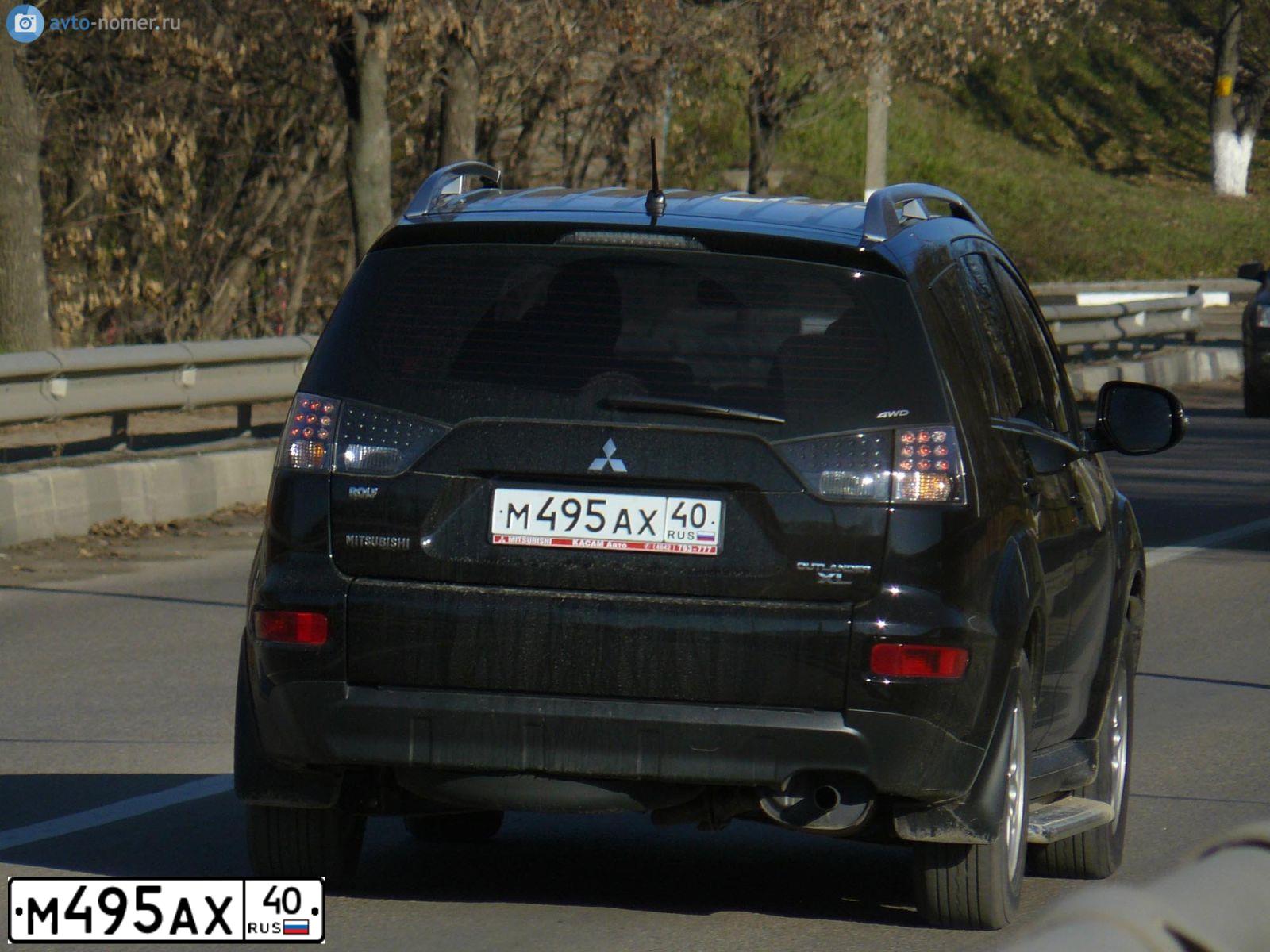 Фото автомобиля MITSUBISHI OUTLANDER, 2010 — госномер А754ЕЕ122. Цвет: ЧЕРНЫЙ