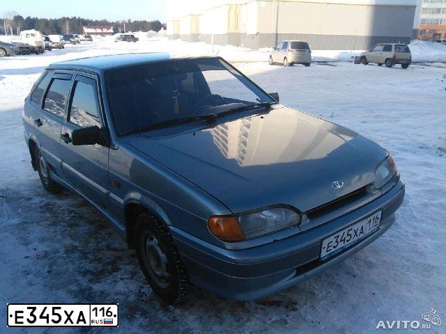 Фото автомобиля LADA 2114 SAMARA, 2005 — госномер Е345ХА116. Цвет: СРЕДНИЙ СЕРО-ЗЕЛЕНЫЙ МЕТАЛИК