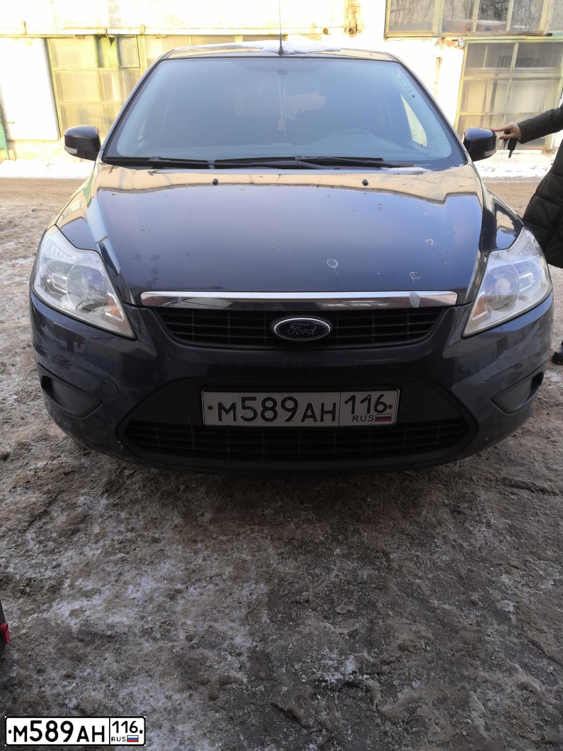 Фото автомобиля FORD FOCUS, 2008 — госномер М589АН116. Цвет: ТЕМНО-СЕРЫЙ