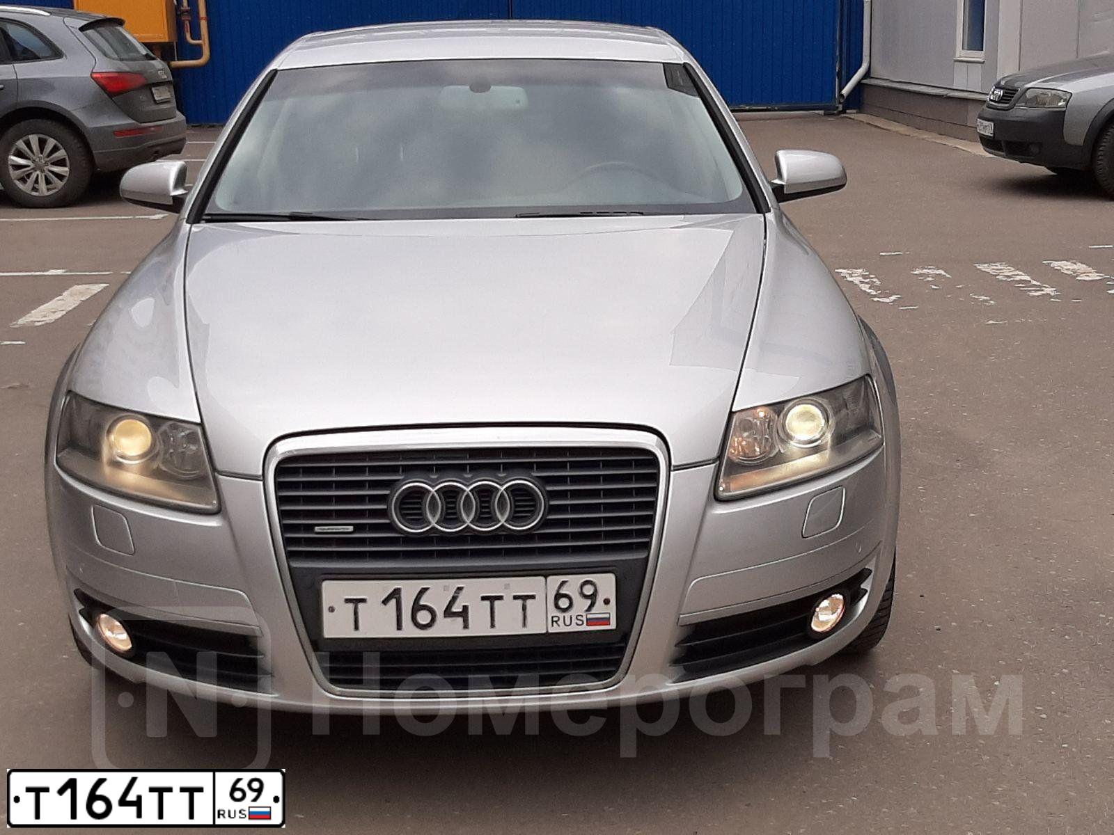 Фото автомобиля AUDI A6, 2006 — госномер Т164ТТ69. Цвет: СЕРЕБРИСТЫЙ