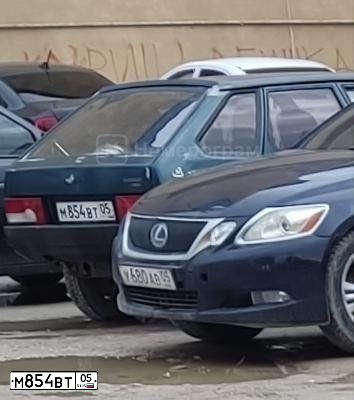 Фото автомобиля LADA 2109 SAMARA, 2003 — госномер М854ВТ05. Цвет: ТЕМНО-ЗЕЛЕНЫЙ